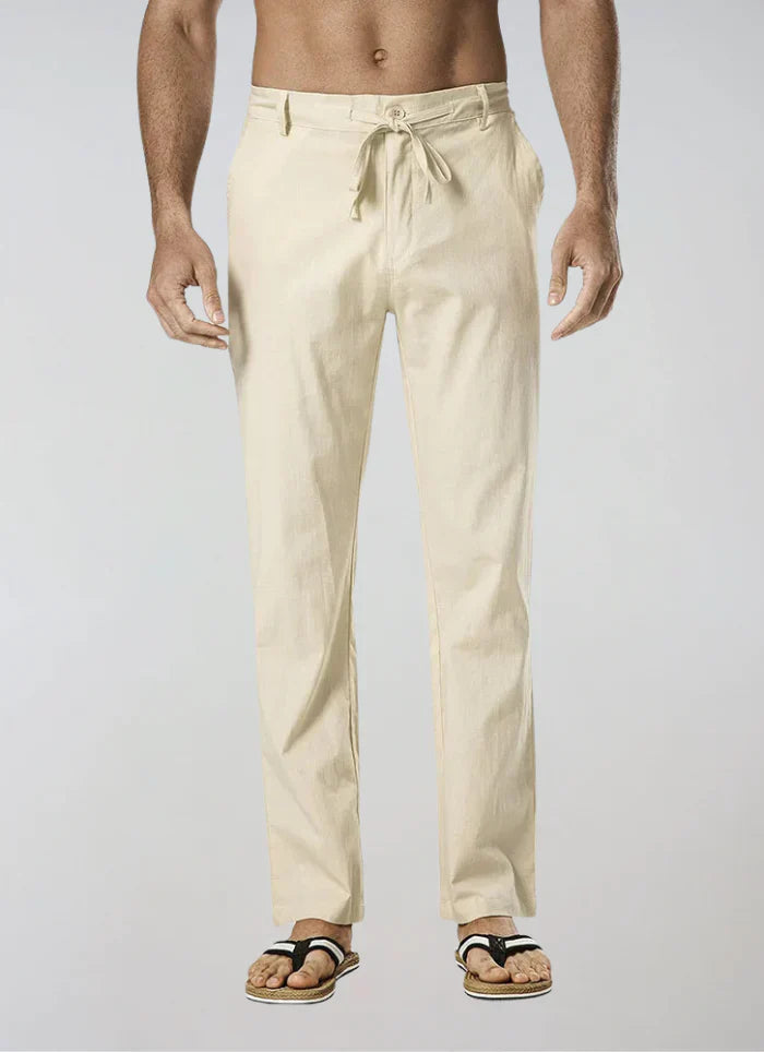 Linen Trousers With Drawstring