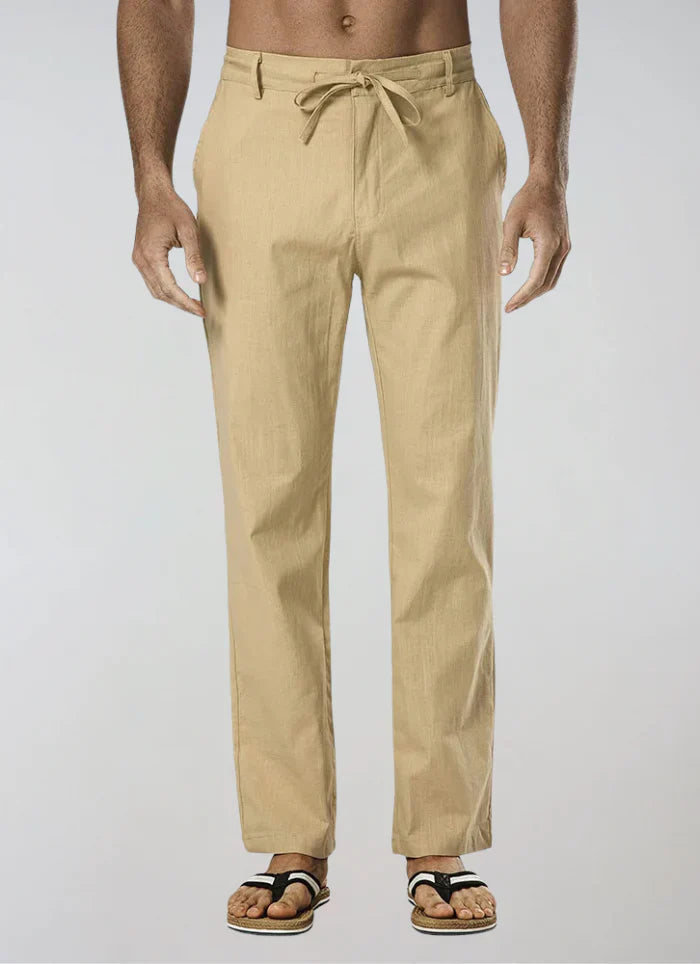 Linen Trousers With Drawstring